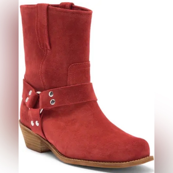Jeffrey Campbell Shoes - Jeffery Campbell/Waylon Harness Boot (Women)Tomato Red Size 7.5 NWOB